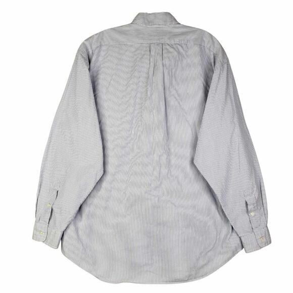 Polo Ralph Lauren Shirt Mens Size Large Blue White Striped LS Button Down Blake - Picture 3 of 10